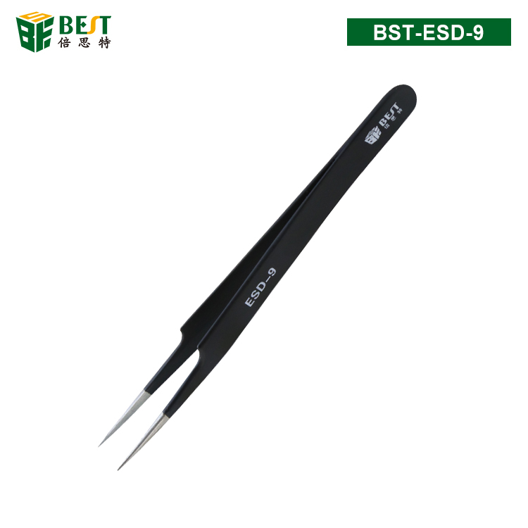 BST-ESD-9 優質鋼化高級防靜電鑷子