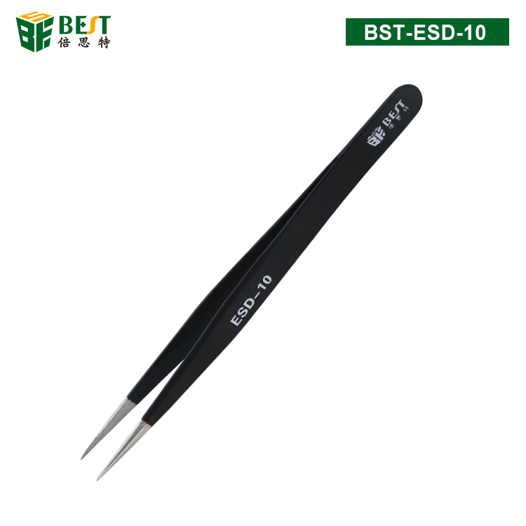 BST-ESD-10 優質鋼化高級防靜電鑷子
