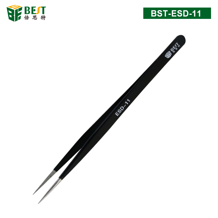 BST-ESD-11 優質鋼化高級防靜電鑷子