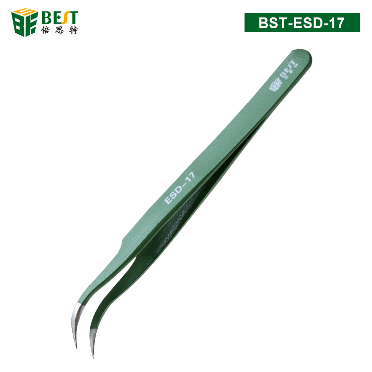 BST-ESD-17 優質鋼化高級防靜電鑷子