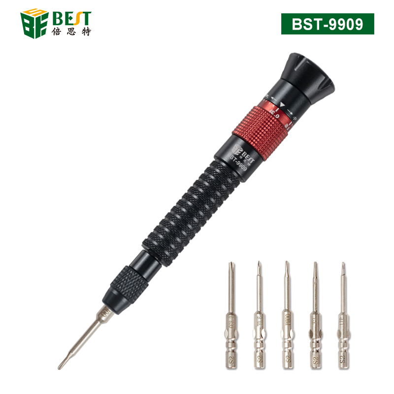 BST-9909 六合一可調扭力螺絲刀套裝 可調扭力式螺絲批
